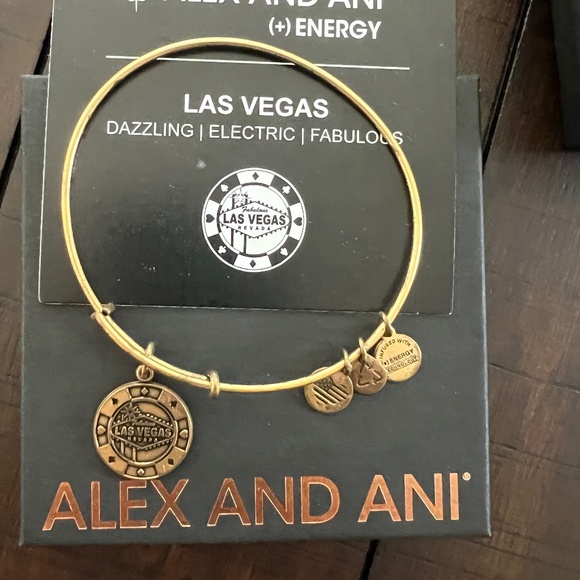 Alex and Ani Jewelry - Alex and Ani gold Las Vegas adjustable bracelet